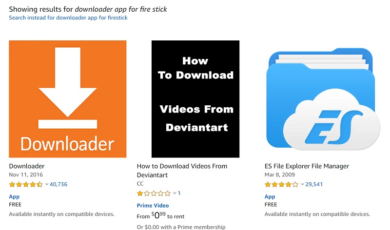 downloader app on amazon firestick