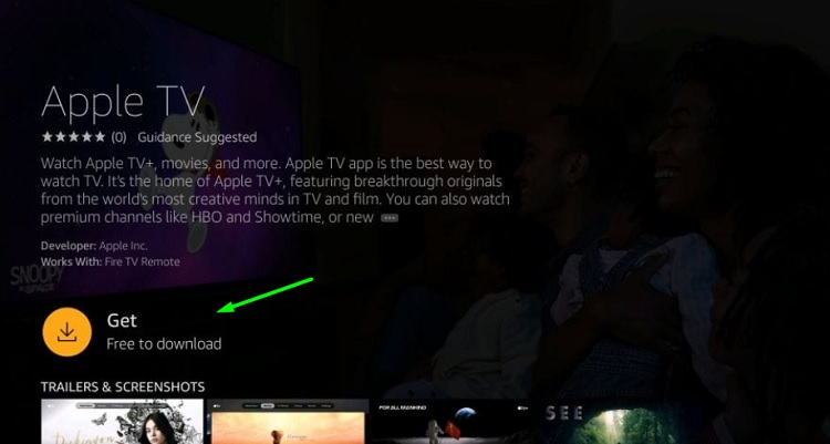 download Apple TV on Firestick