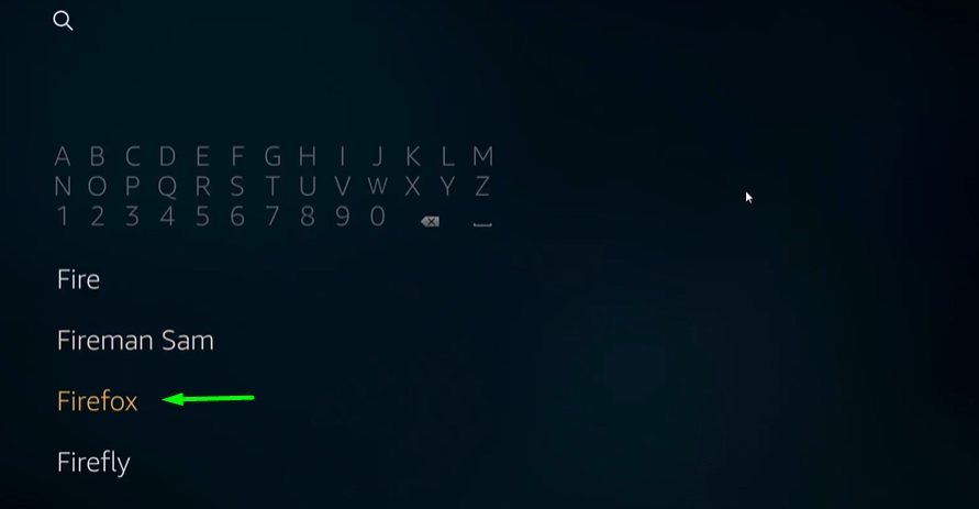 search firefox on fire tv