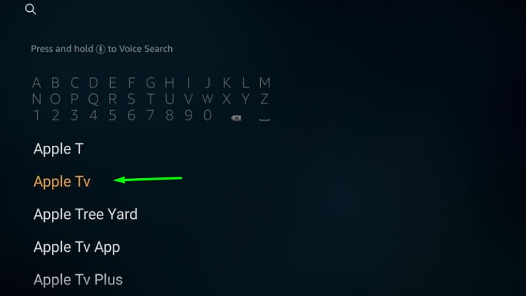Apple TV App on Firestick