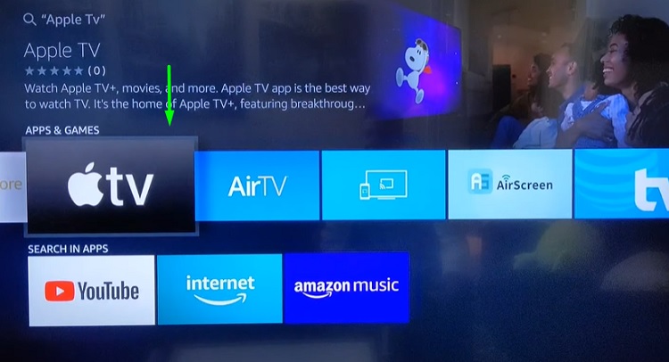 Apple TV on Fire TV stick