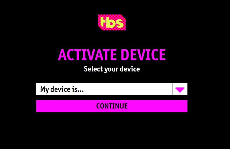 activate TBS app on fire tv stick