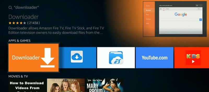 install Cinema HD on Fire TV via downloader