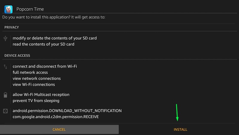 popcorn time apk on firestick