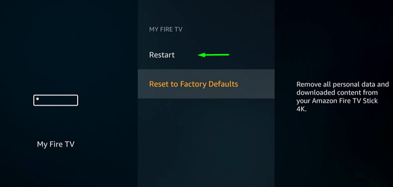 restart fire stick