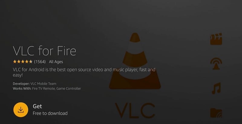 aamzon fire stick vlc streamer