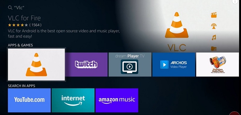 vlc streamer pc download fire stick