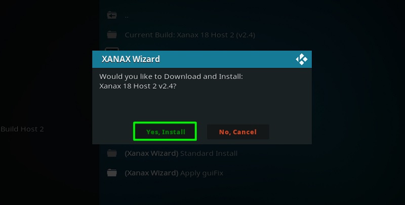 Install xanax wizard