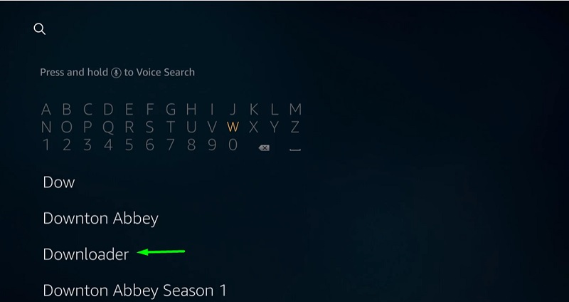 Downloader on Firestick