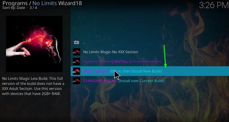 install kodi no limits on firestick