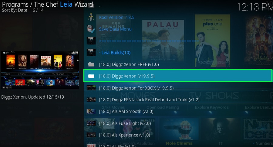 xenon build for kodi 176 on firestick