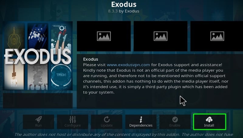 install exodus on kodi