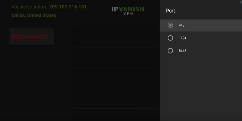 ipvanish port
