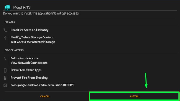 install morphix tv apk