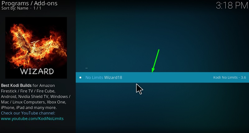 update firestick magic no limits build to kodi leia 18.2