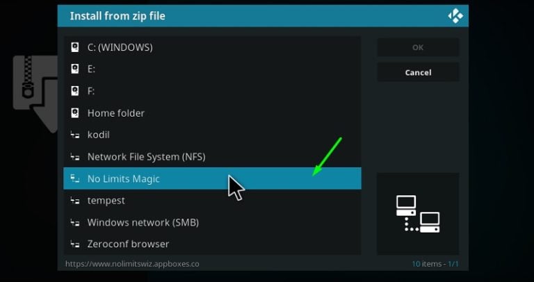 will no limits magic build run on kodi leia 18.2