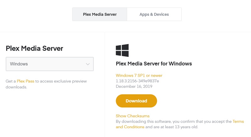 plex media server on amazon fire stick