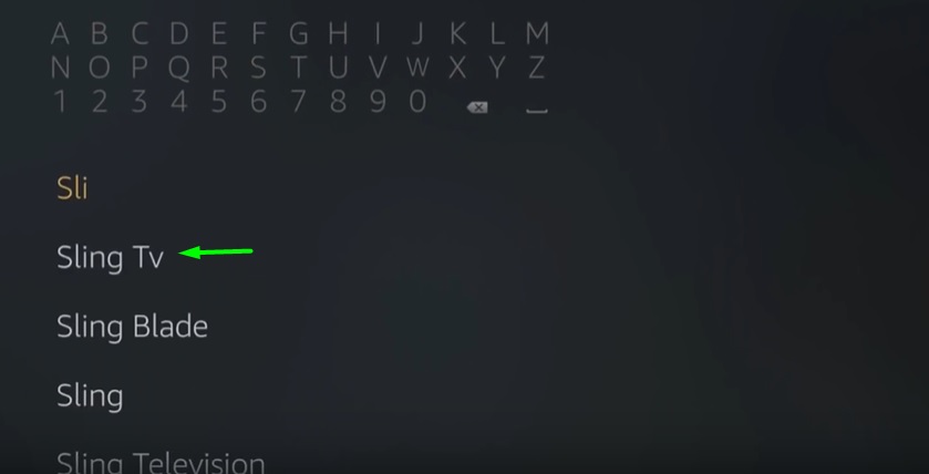 Sling TV on Firestick