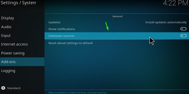 Unknown Sources kodi