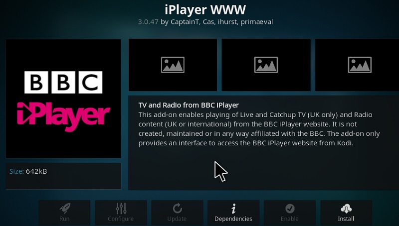 iPlayer WWW addon