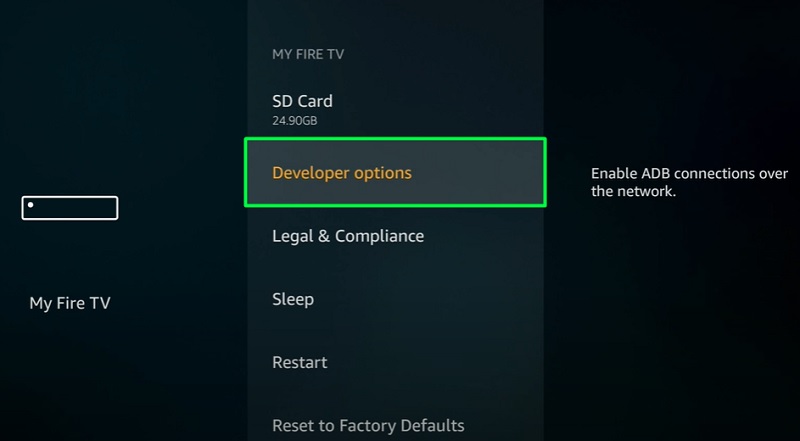 Developer options