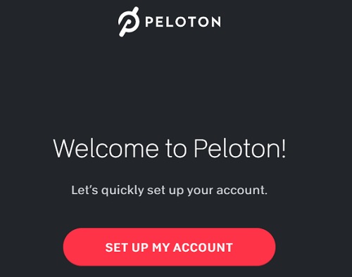 Set Up peloton Account
