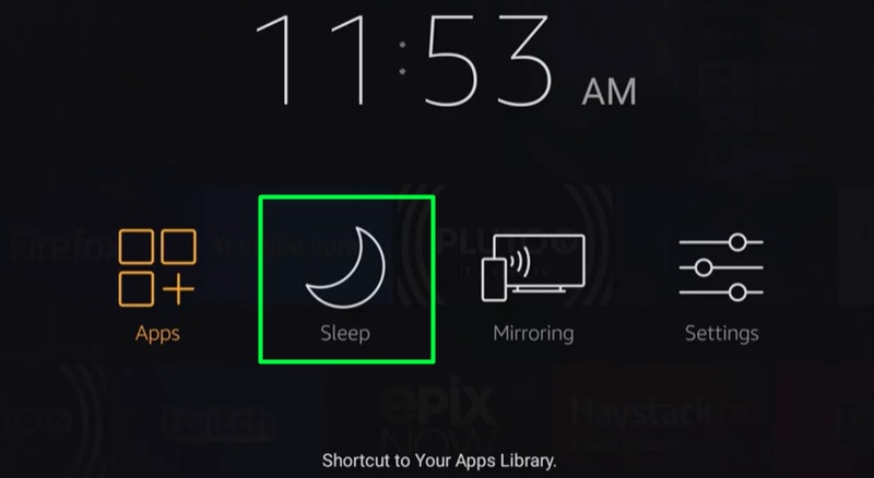 Send Firestick to Sleep Mode